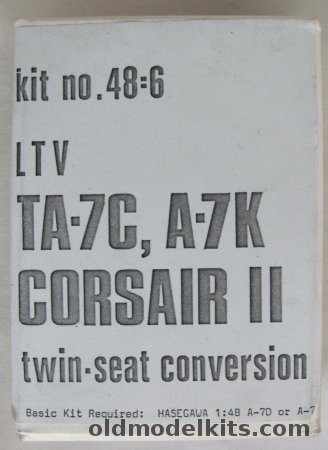 Maintrack 1/48 1/48 Scale TA-7C / A-7K Corsair II Twin Seat Conversion  - Boxed, 48-6 plastic model kit